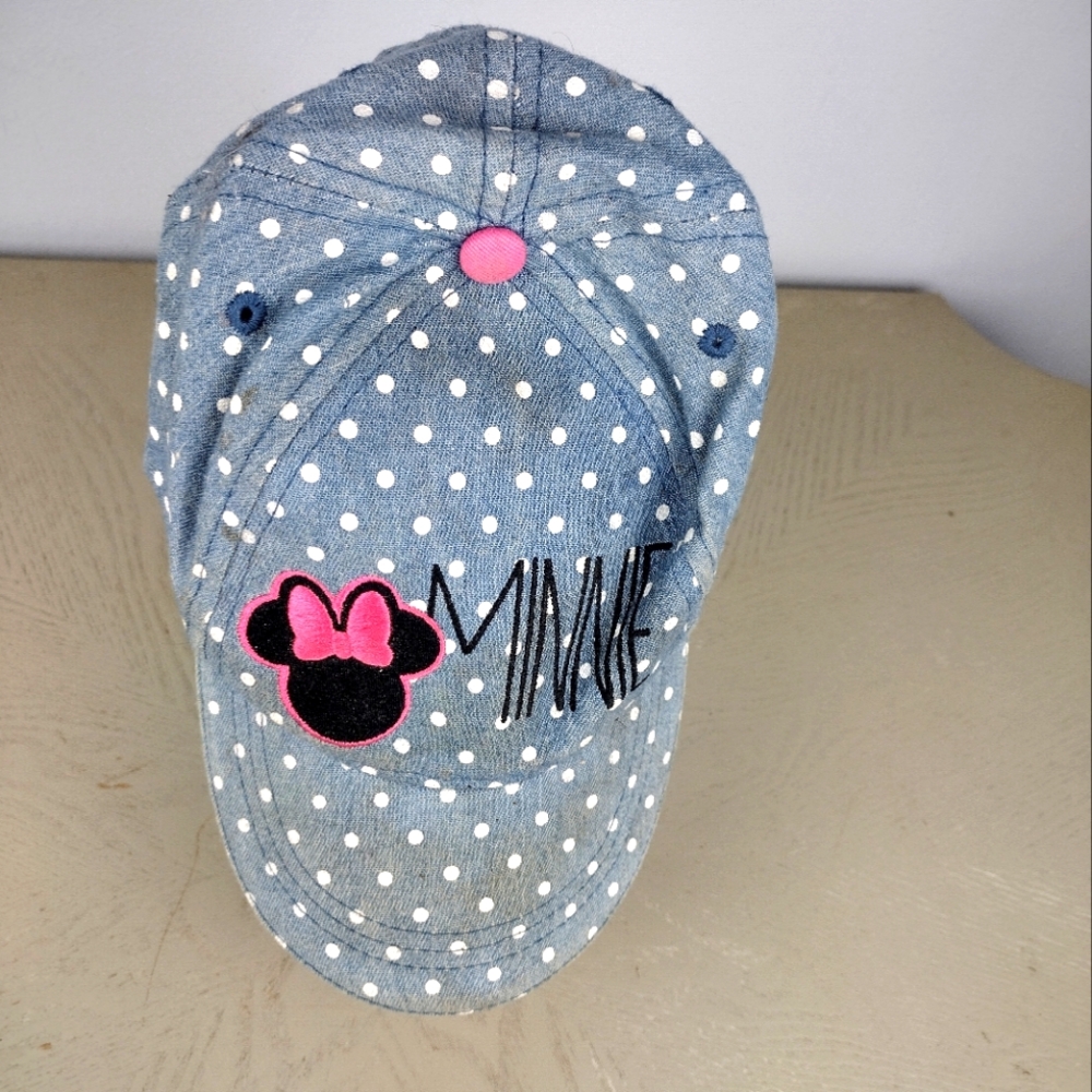 Disney Blue and Pink Polka Dot Cap